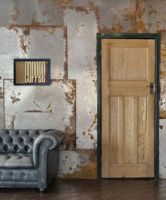 Coffee Gold Leaf Glass