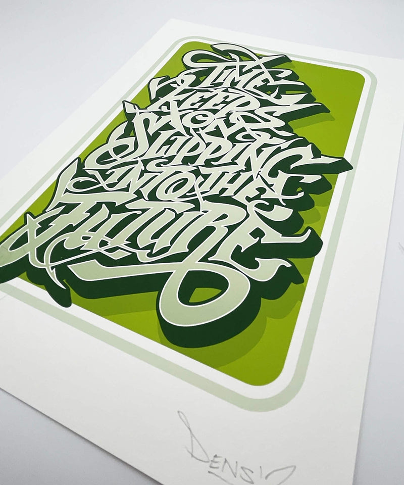 graffiti print, calligraphy print