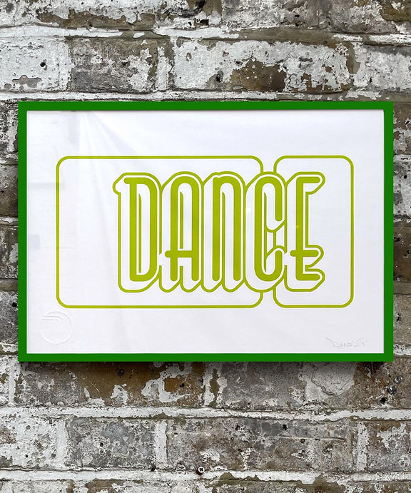 typography print, graphic print, music print, dance print