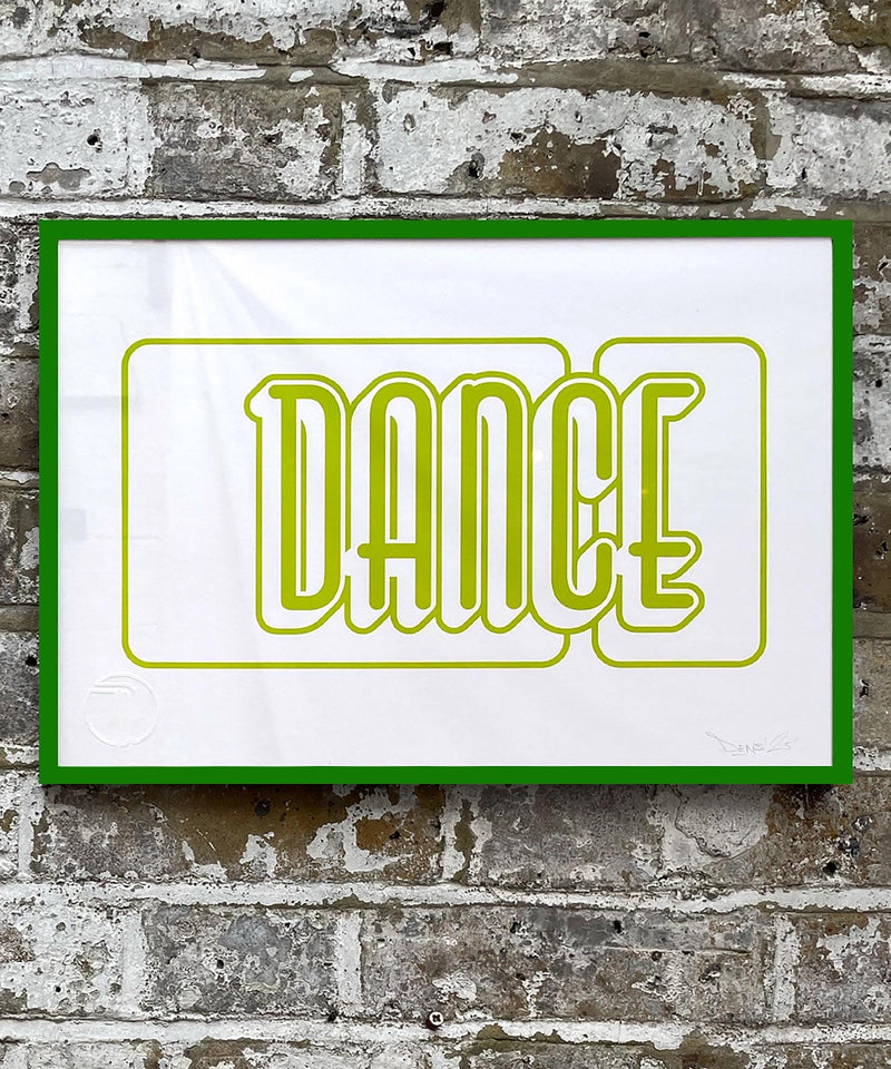 typography print, graphic print, music print, dance print