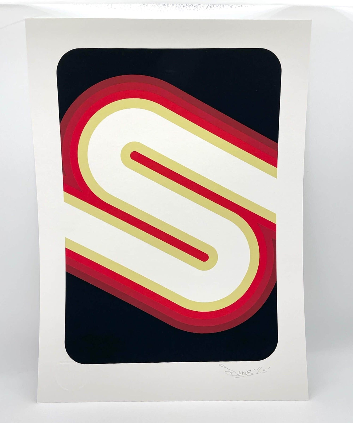 Graphic print, typography print