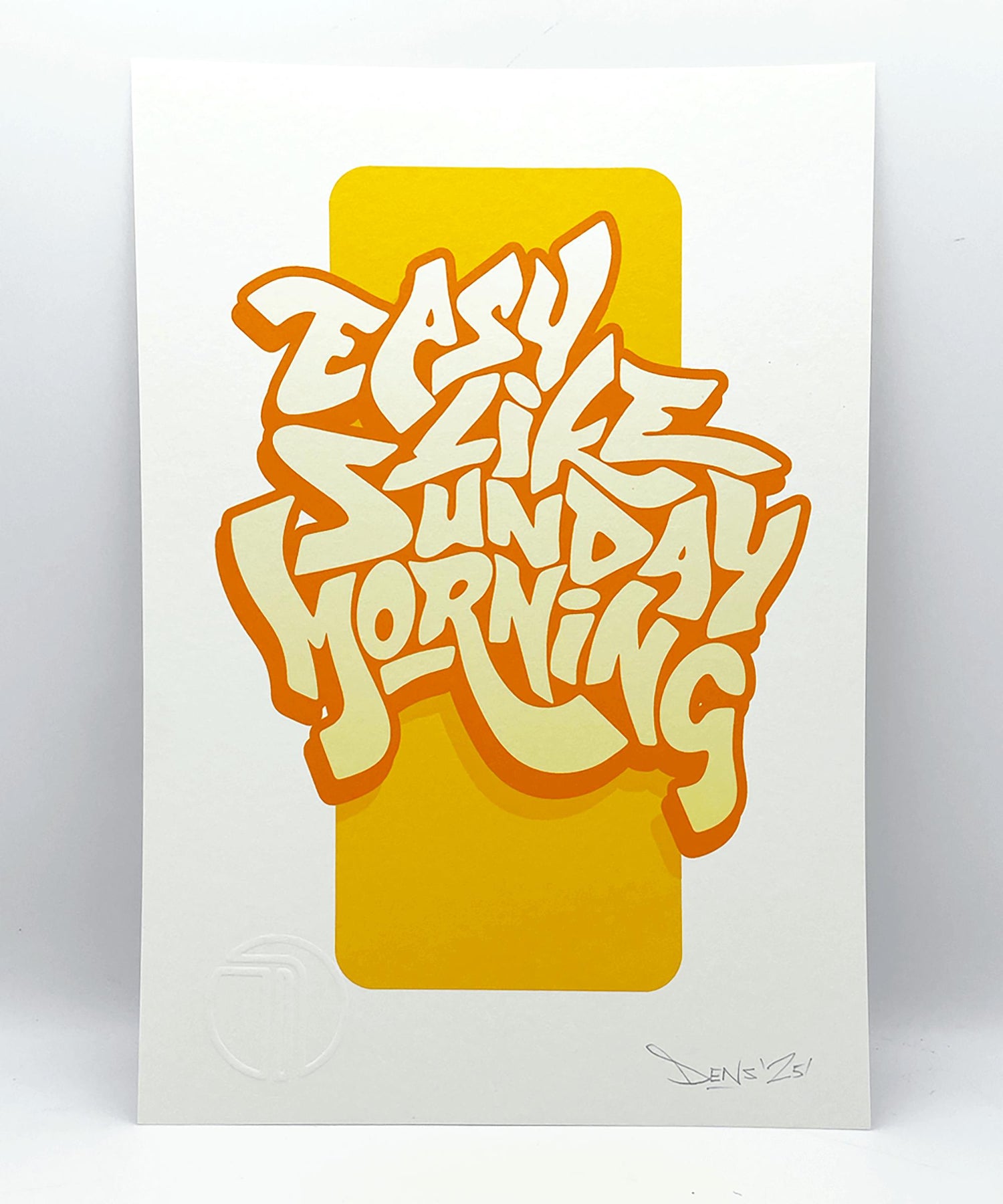 typography print, graphic print, music print