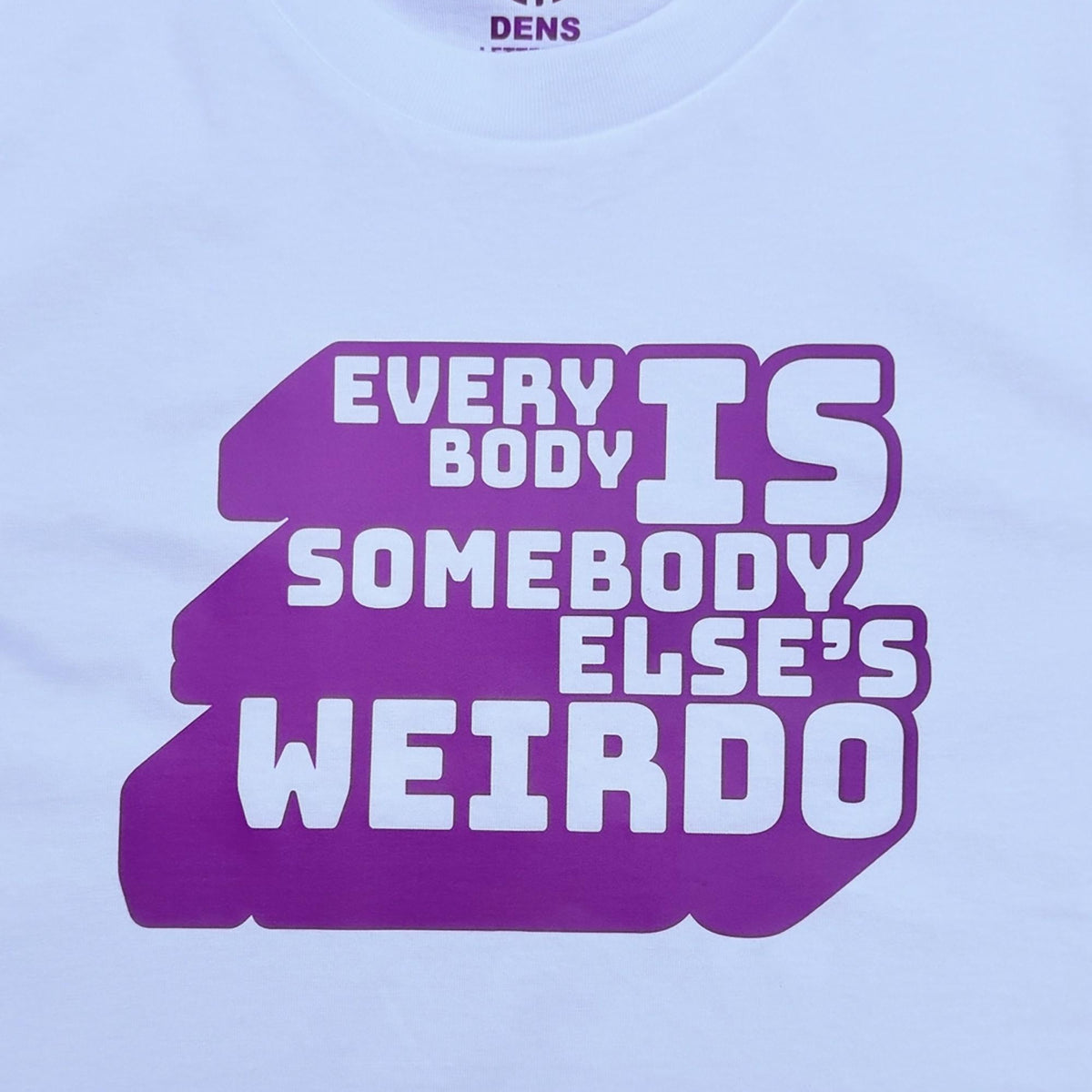 typography tshirt, weirdo tee
