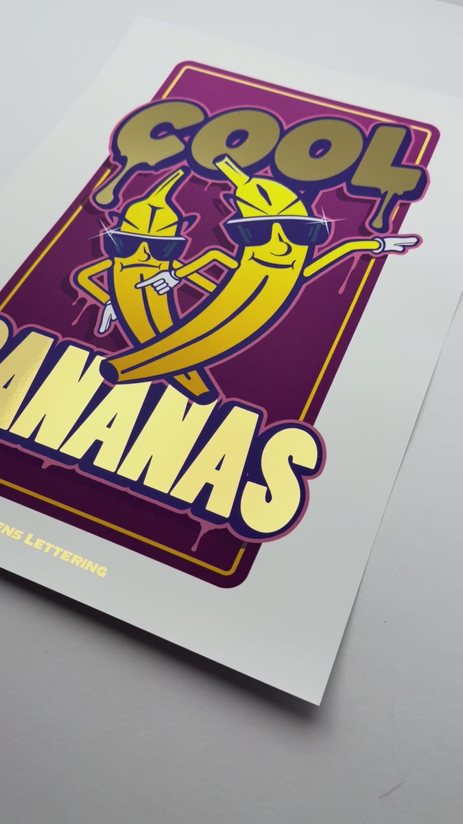 Graphic print, gold foil print, typography print,