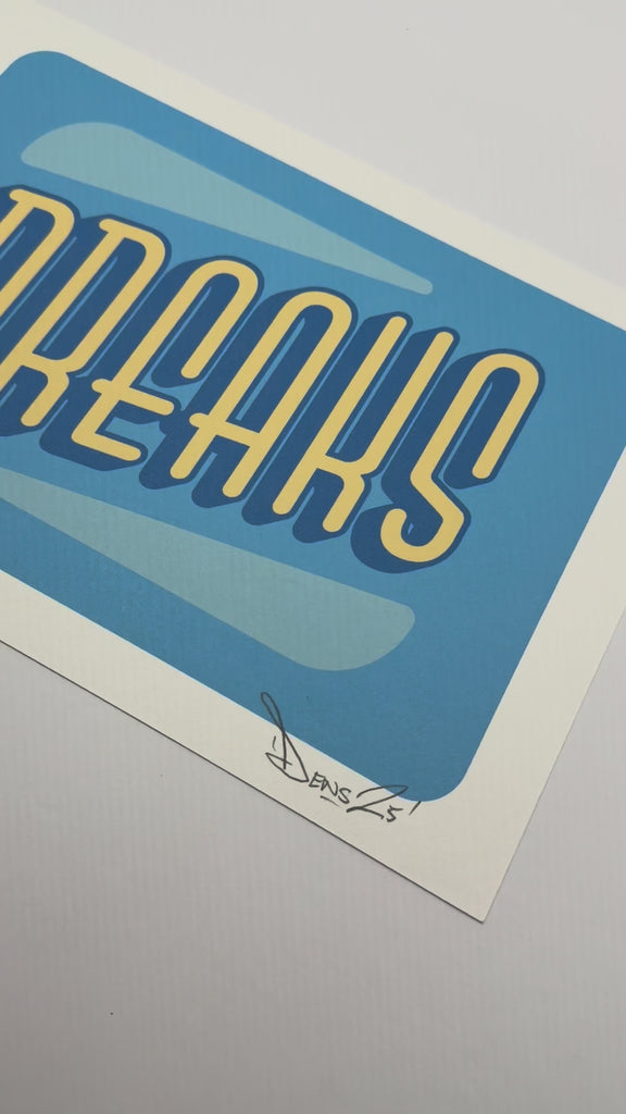 Breaks Music Print 
