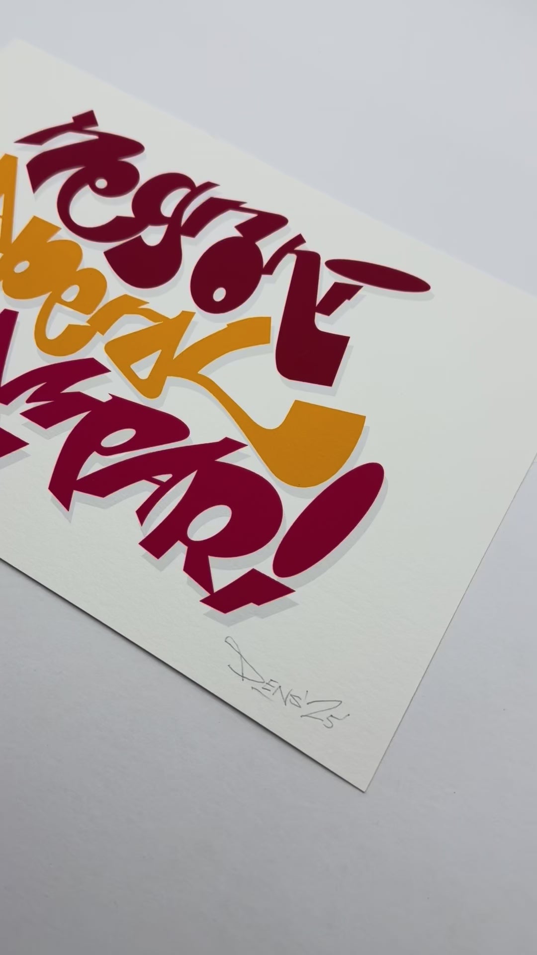 typography print, graphic print,  aperitivo print, negroni print
