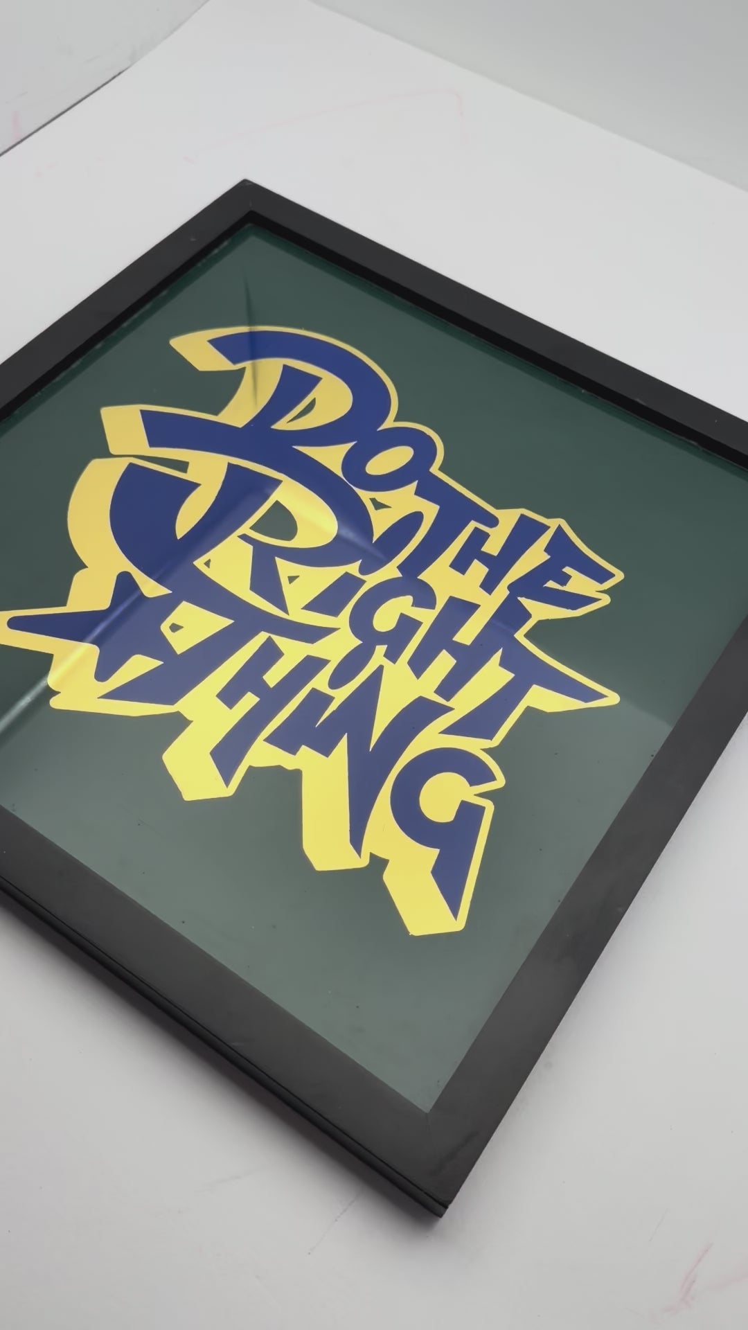 Do The Right Thing Gold  Leaf Glass