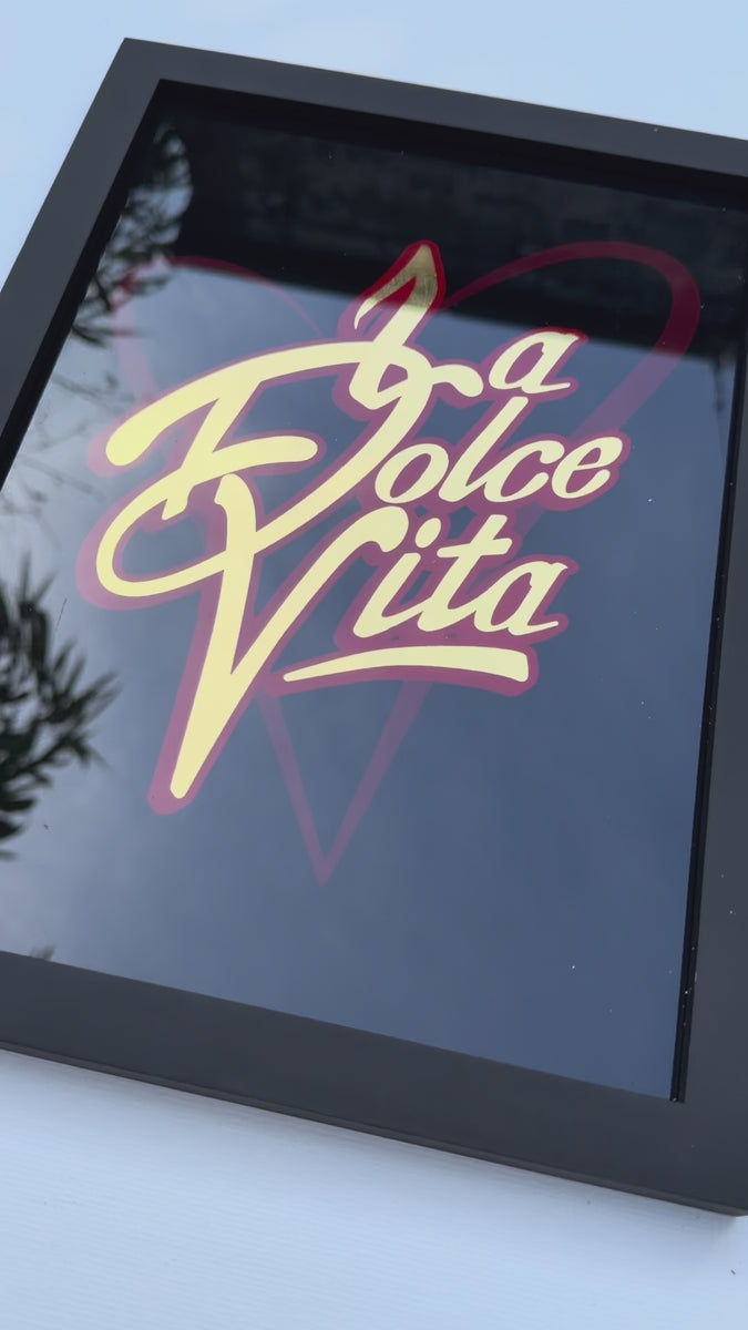 La Dolce Vita  gold Leaf Glass