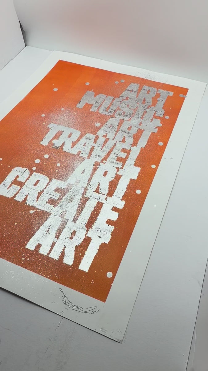 Art Music Travel Create painting silver leaf