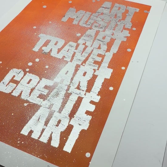 Art Music Travel Create painting silver leaf