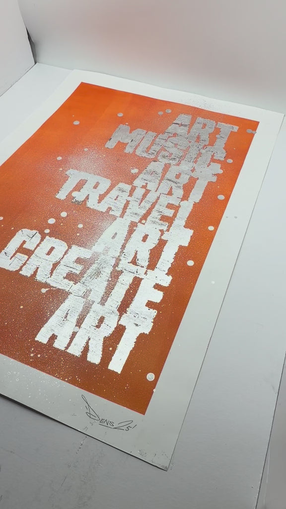 Art Music Travel Create painting silver leaf