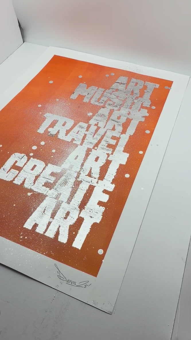 Art Music Travel Create painting silver leaf