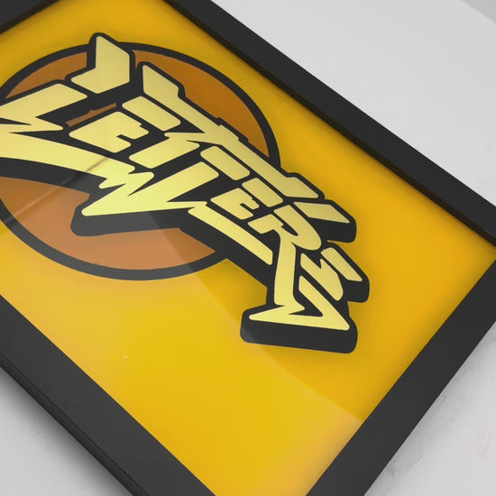 Letters gold Leaf Glass