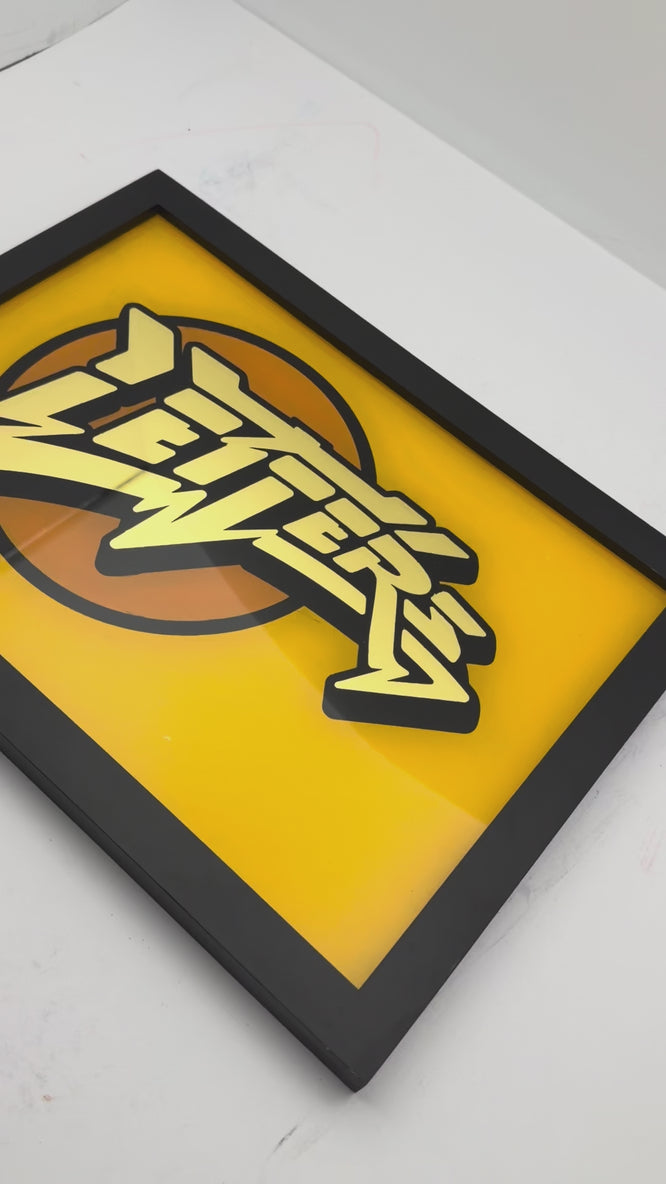 Letters gold Leaf Glass