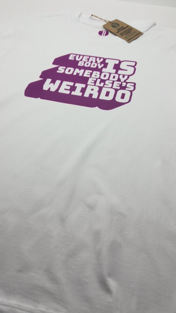 typography tshirt, weirdo tee