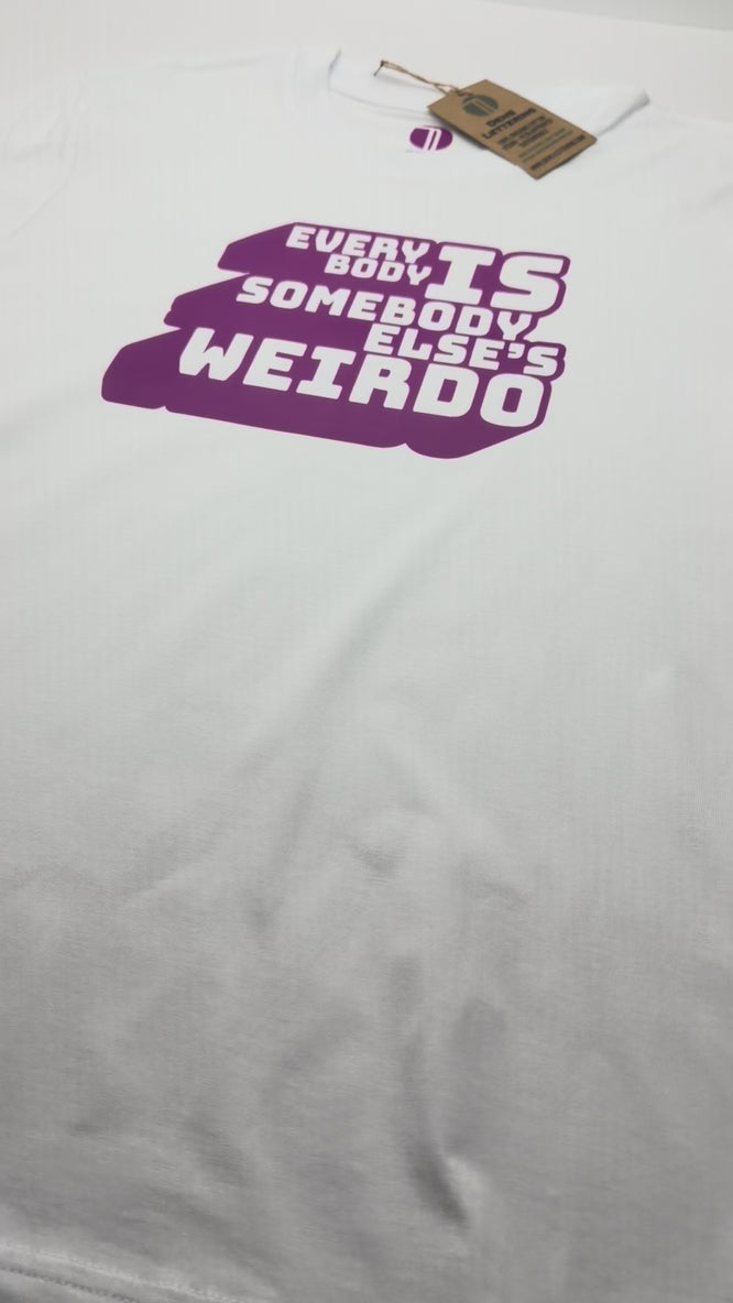 typography tshirt, weirdo tee