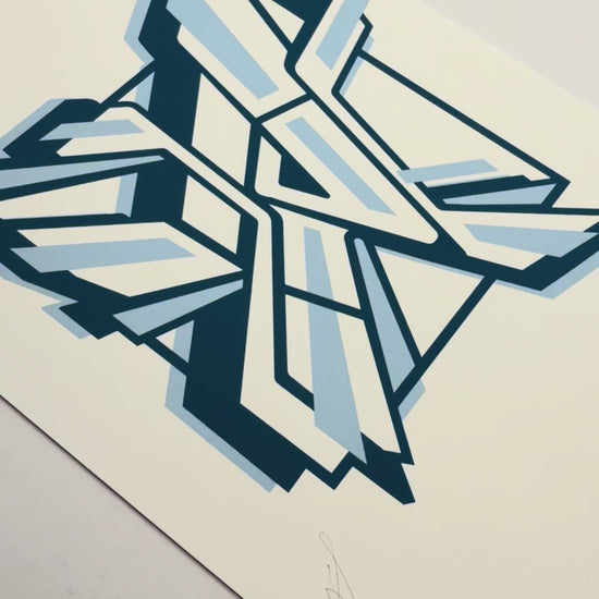 R Graffiti Print