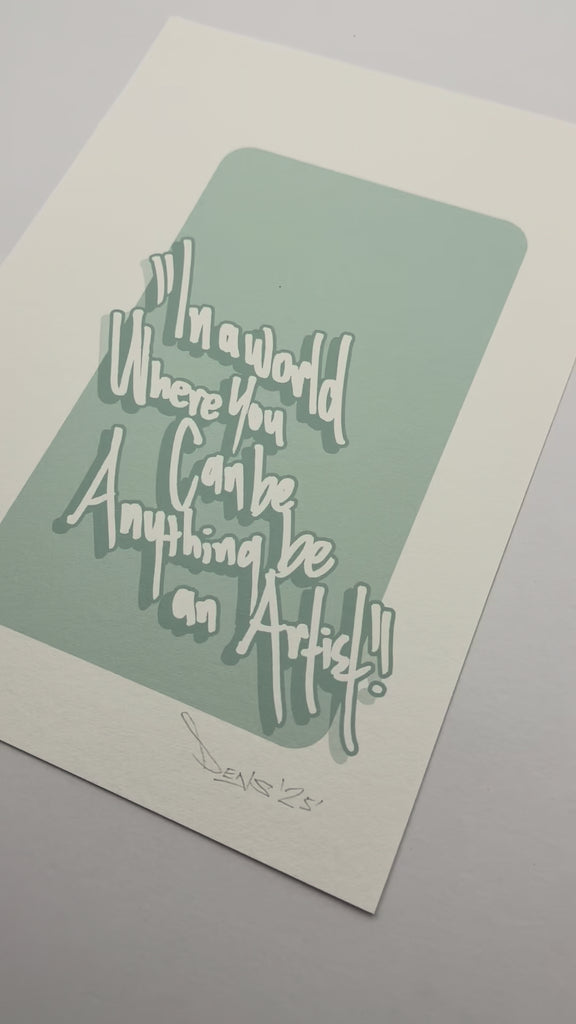typography print, graphic print