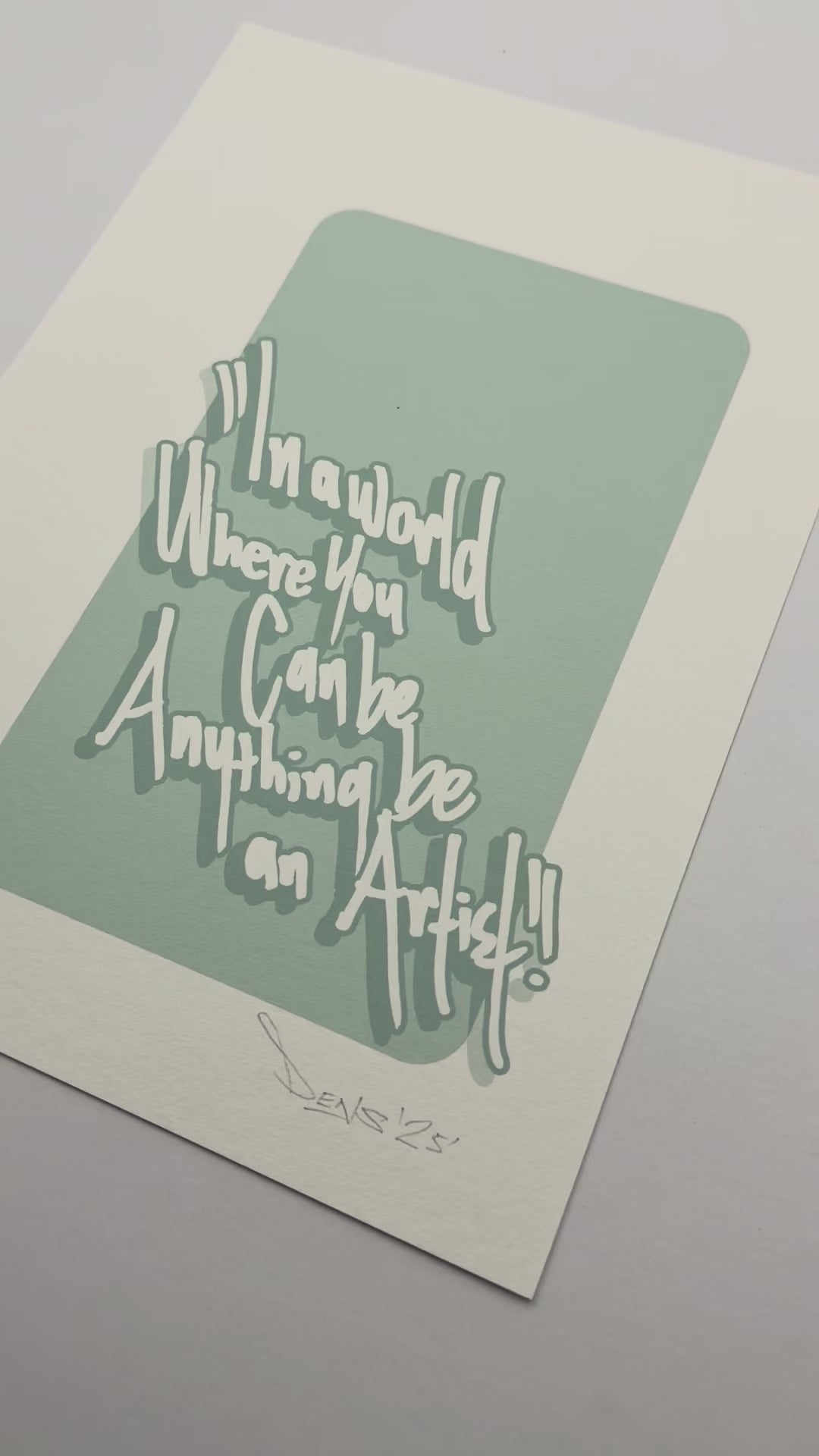 typography print, graphic print