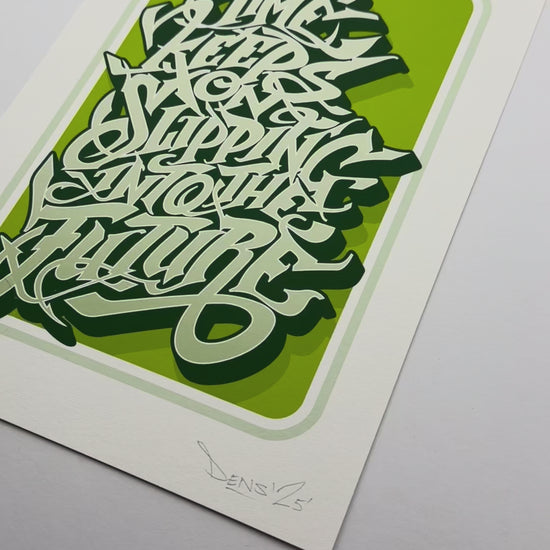 graffiti print, calligraphy print
