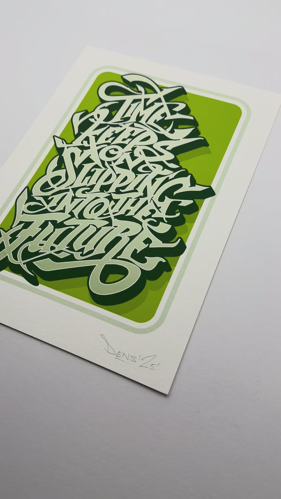 graffiti print, calligraphy print