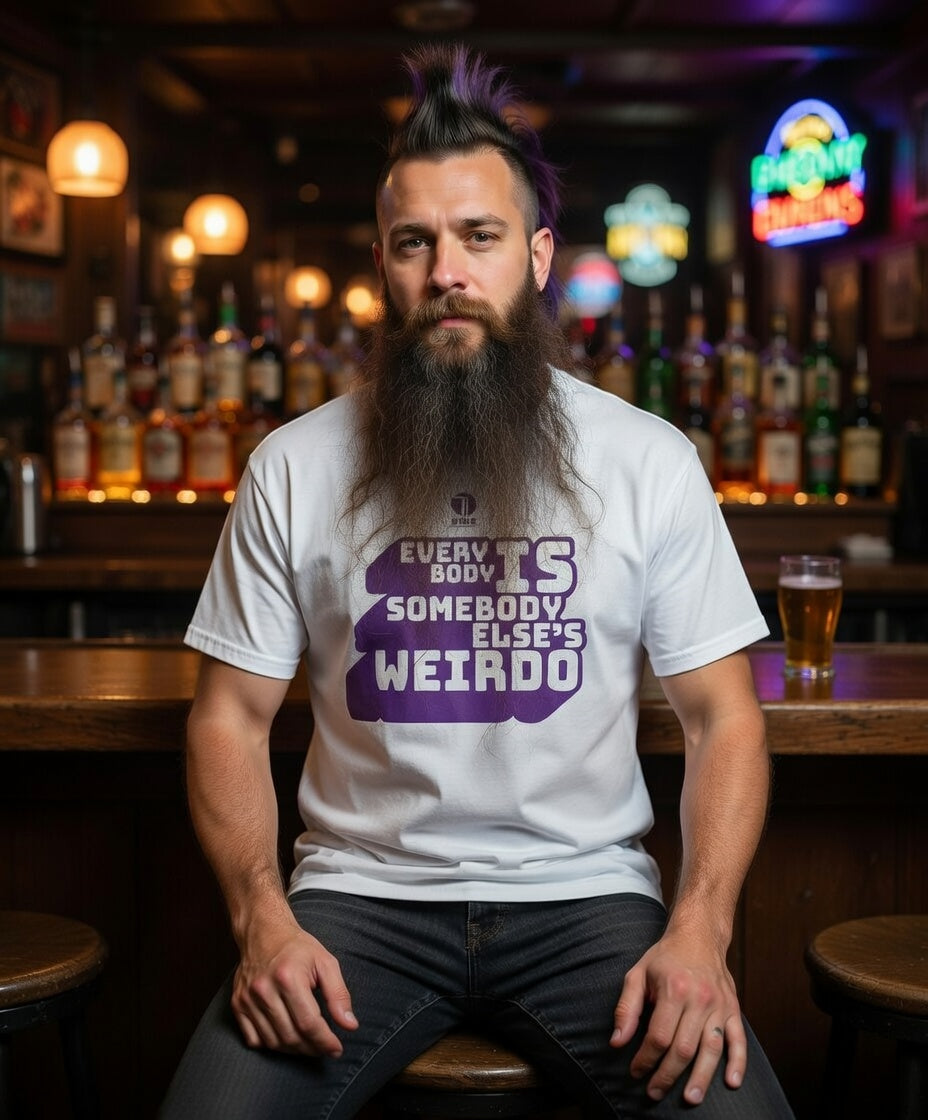 typography tshirt, weirdo tee